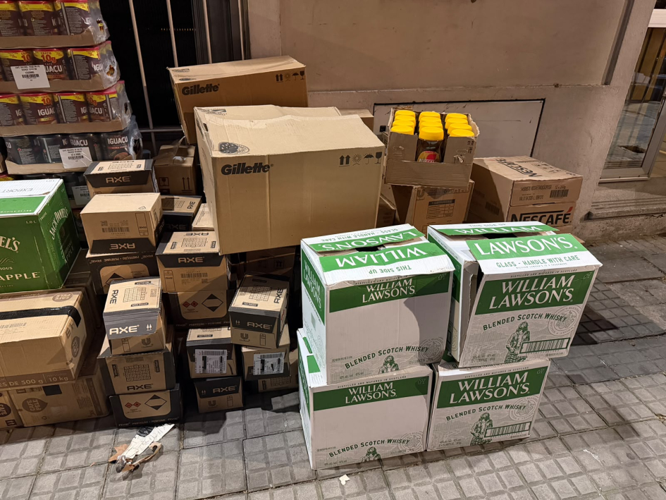 mercadería incautada mercadería incautada