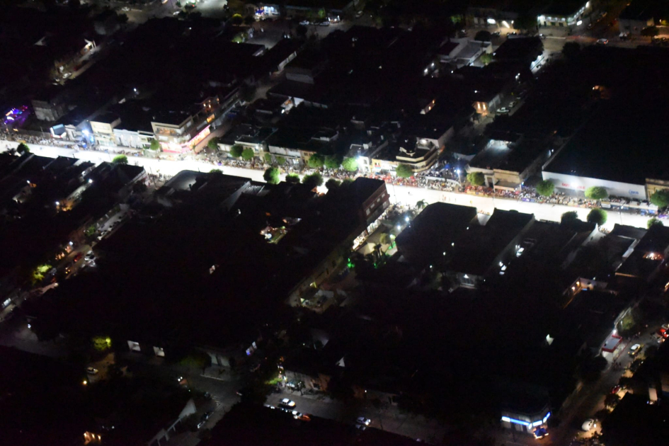 foto aérea del sambódromo de Artigas 
