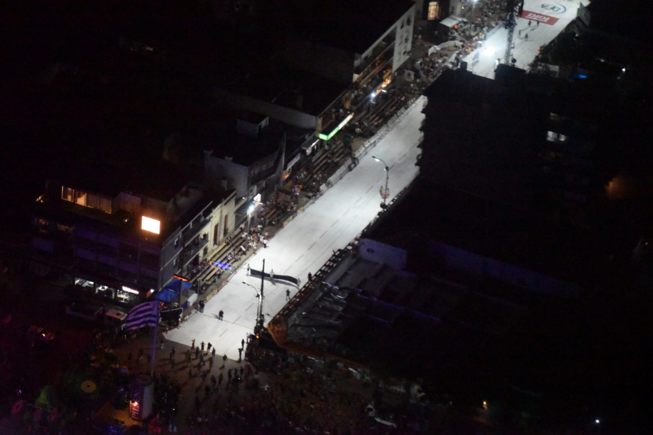foto aérea del sambódromo de Artigas 