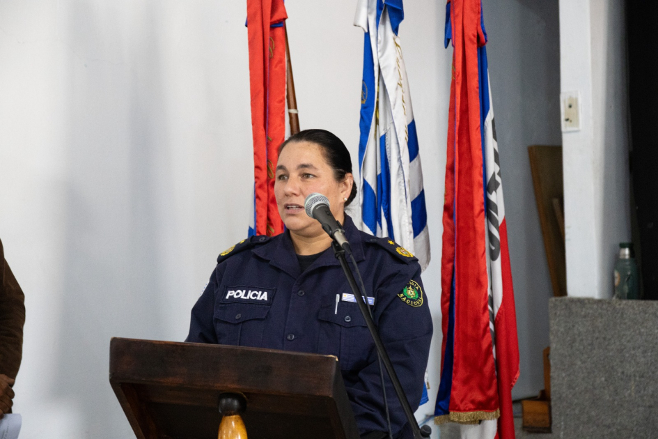 Directora de la Escuela Policial de la Escala Básica Ana Lía Ramírez