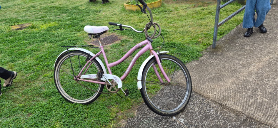 bicicleta hurtada y recuperada