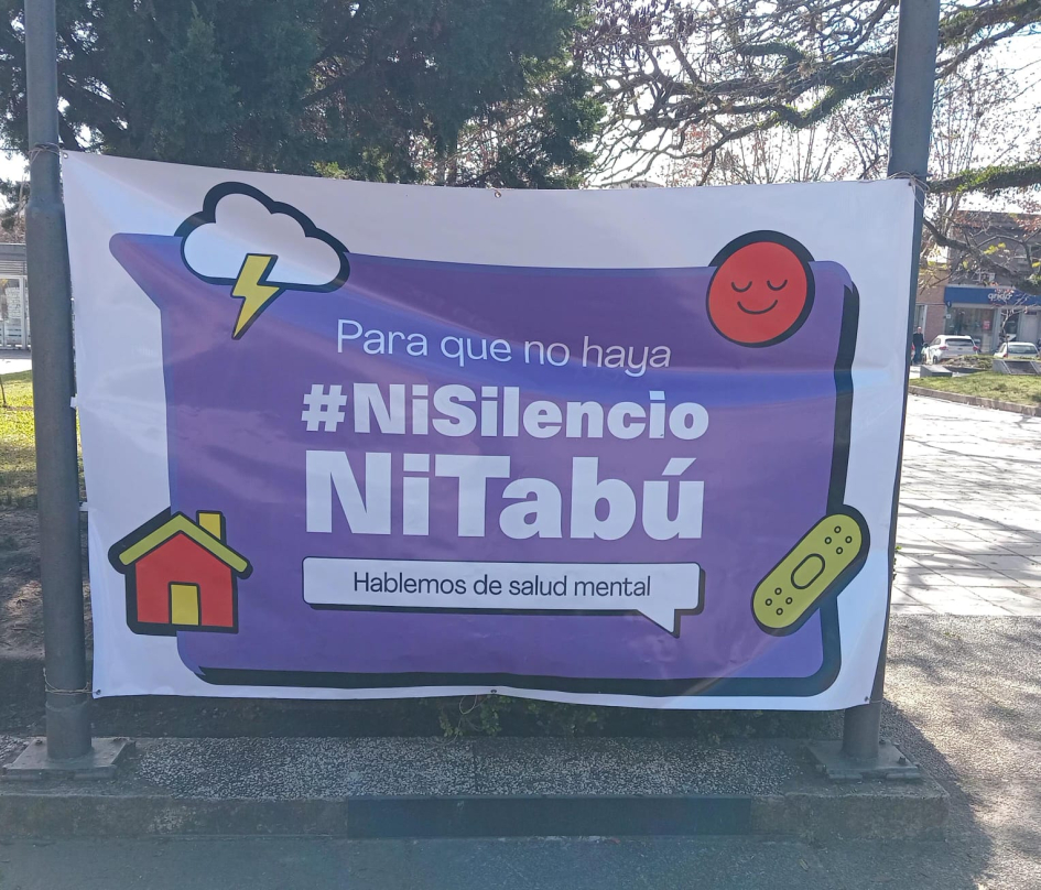 Cartel de la campaña nacional de sensibilización sobre salud mental y bienestar psicosocial.
