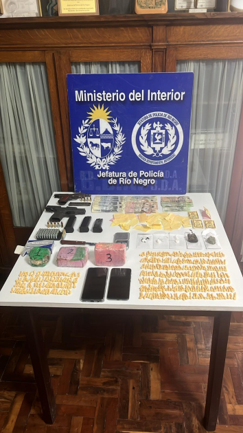 objetos incuatados en el allanamiento