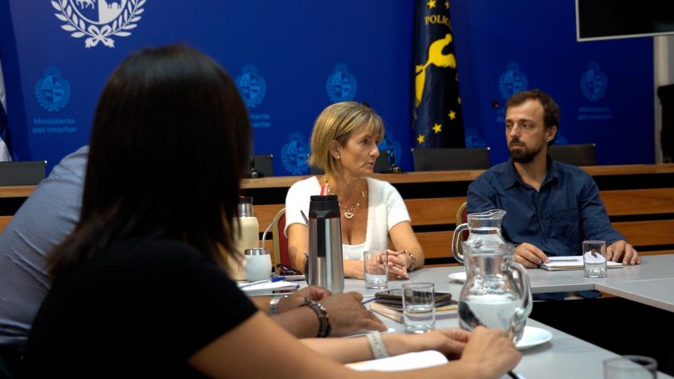 Ministra Interina del Interior y Director Nacional de Protección Social del MIDES Ministra Interina del Interior y Director Nacional de Protección Social del MIDES