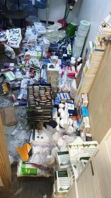 Mercadería incautada en infracción aduanera. Mercadería incautada en infracción aduanera.