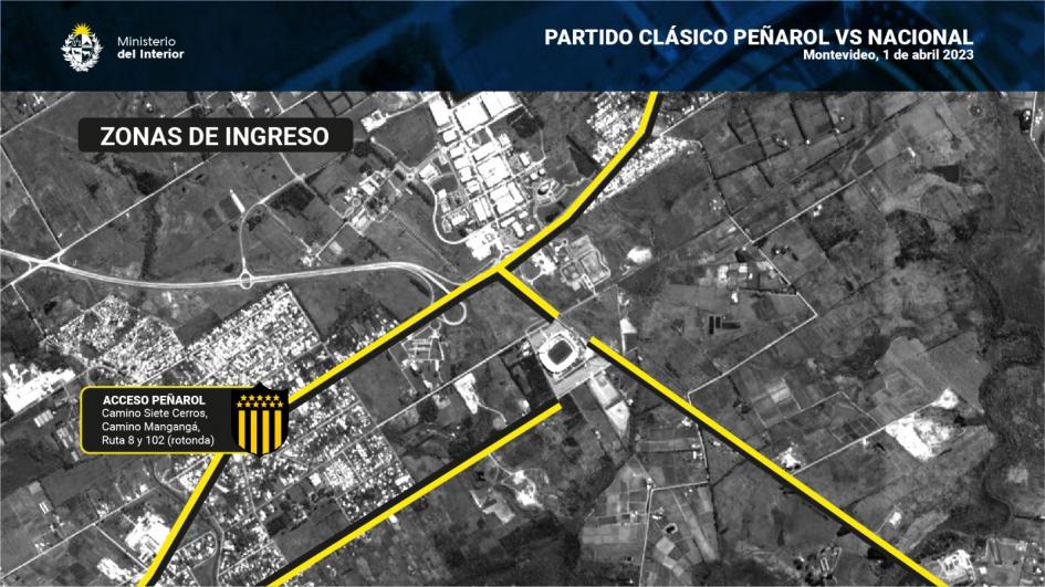 Placa informativa partido clásico 2 Estadio