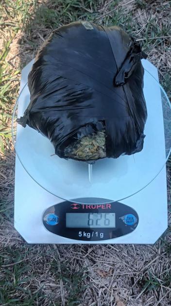 pesaje de la droga incautada