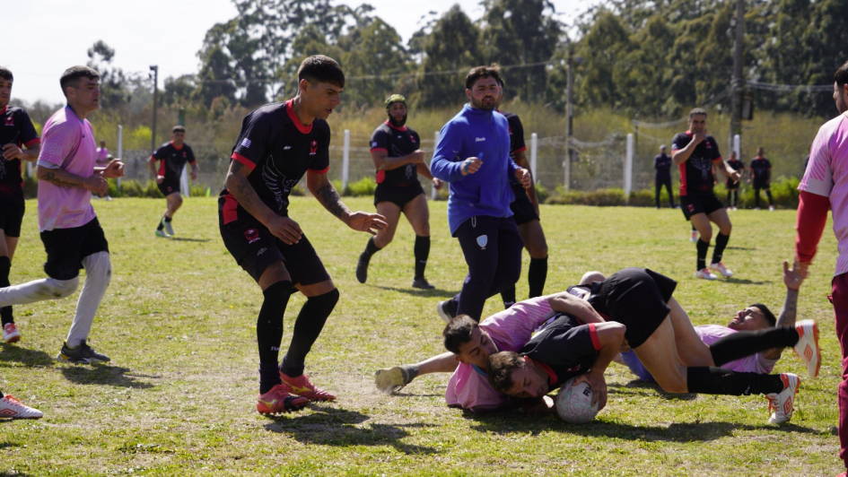 personas privadas de libertad antes de comenzar el encuentro de rugby personas privadas de libertad antes de comenzar el encuentro de rugby