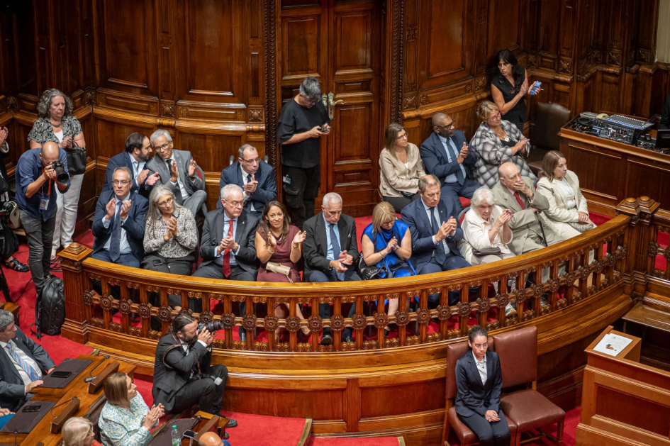 Ministro del Interior en la sesión del Parlamento