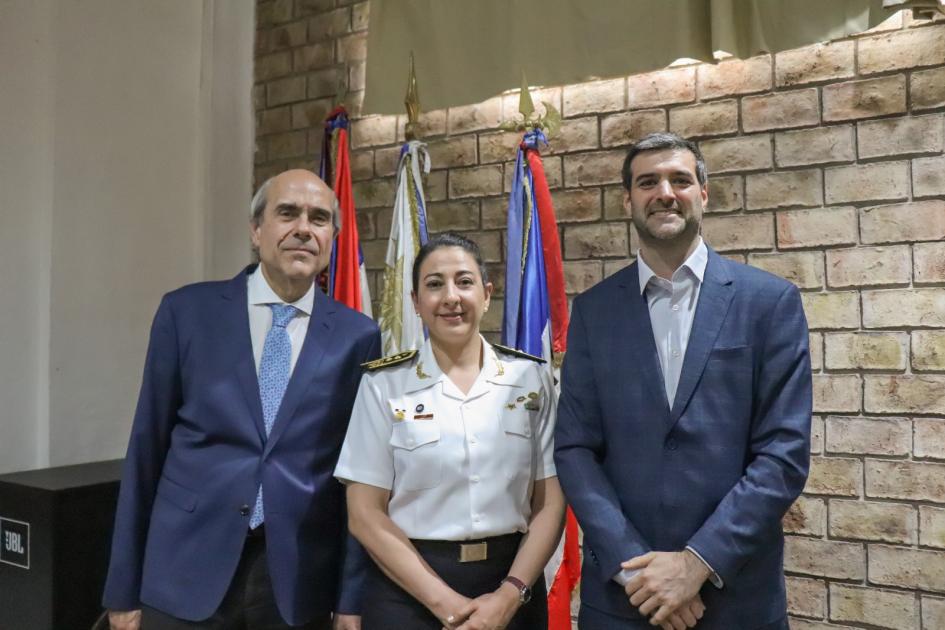 Subsecretario, Encargada de Políticas de Género y Ministro del Interior. Ministro del Interior, Subsecretario y la Directora de Políticas de Género