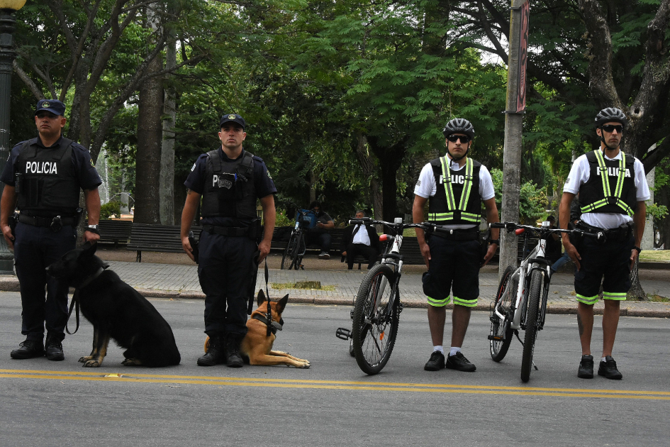 Imagen de personal policial formado Imagen de personal policial formado