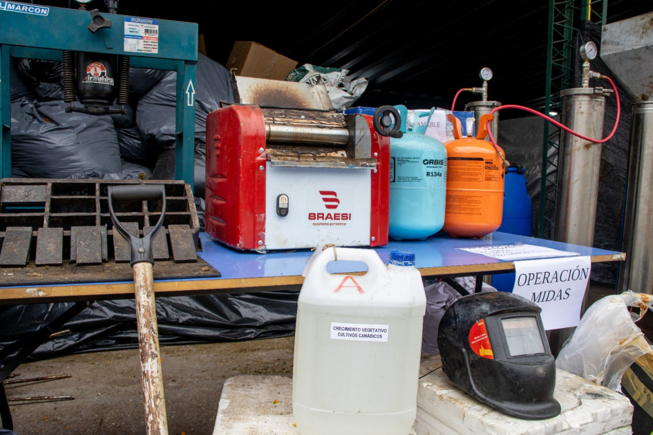 objetos incautados en la operación Midas objetos incautados en la operación Midas