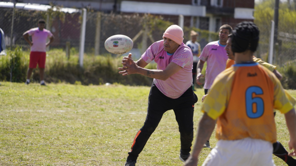 personas privadas de libertad antes de comenzar el encuentro de rugby personas privadas de libertad antes de comenzar el encuentro de rugby