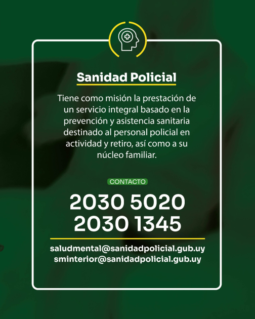 Contacto de servicio en Sanidad Policial Contacto de servicio en Sanidad Policial