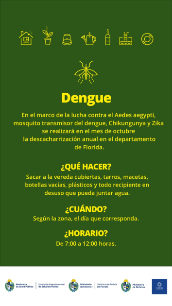 información de lucha contra el dengue