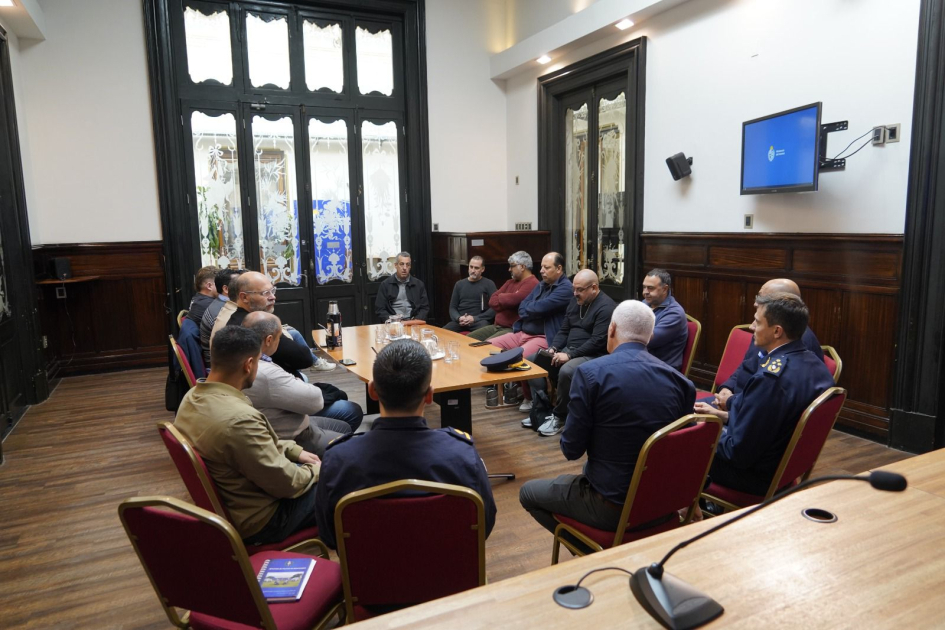Reunión de autoridades policiales y ministeriales con sindicato Unott