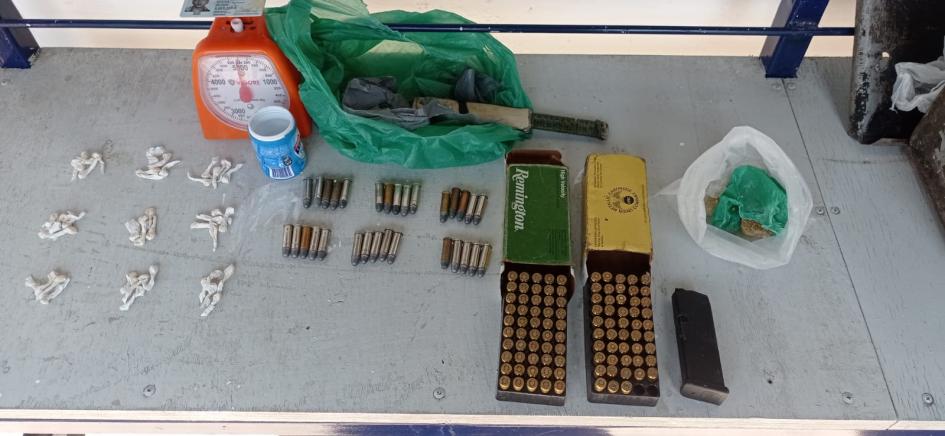 objetos incautados en allanamiento