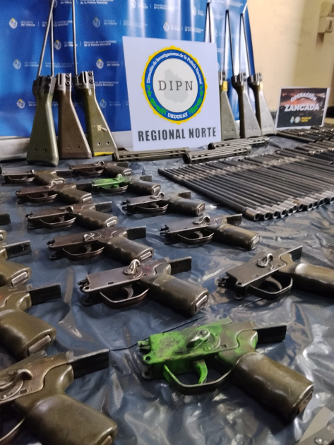 objetos incautados en la operación Zancada objetos incautados en la operación Zancada