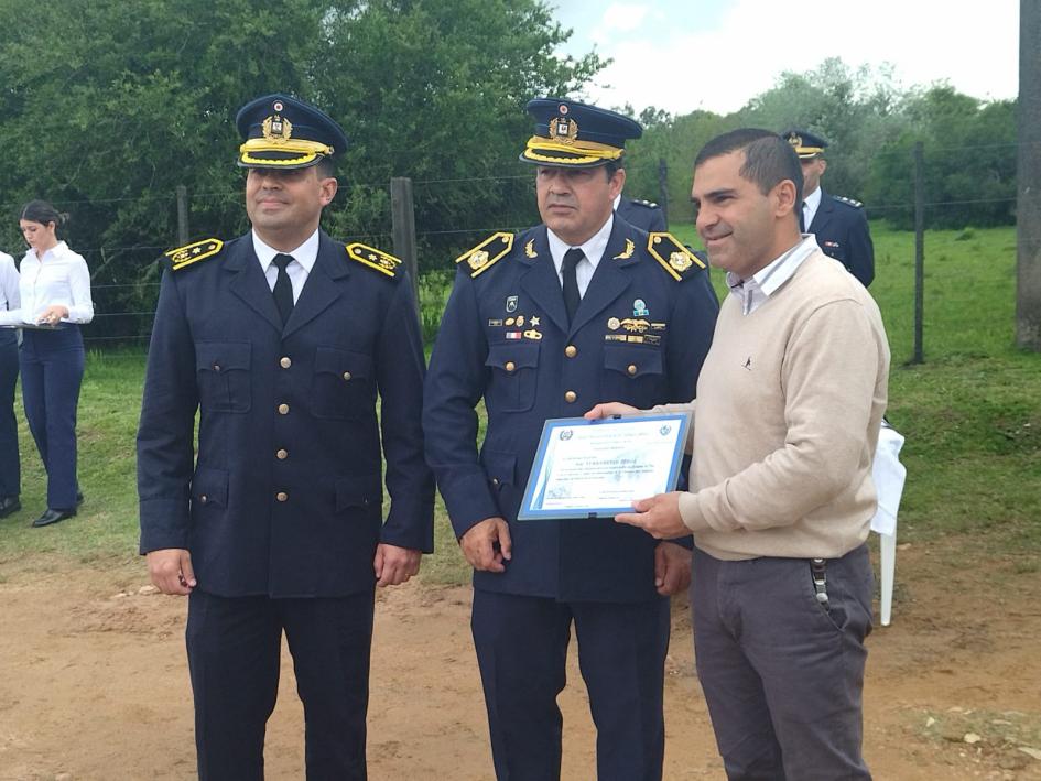 Agradecimiento al Intendente Departamental Sr. José YURRAMENDI. Agradecimiento al Intendente Departamental Sr. José YURRAMENDI.