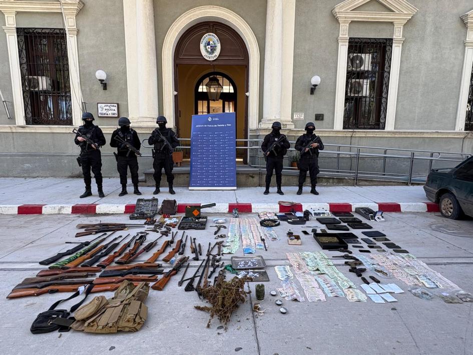 objetos incautados en los allanamientos objetos incautados en los allanamientos
