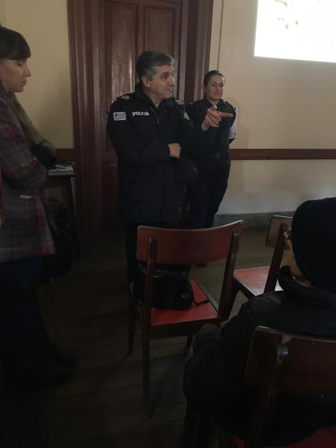 Charla con la participacion del Jefe de Policía de Cerro Largo, Comisario General ® Ignacio González Charla con la participacion del Jefe de Policía de Cerro Largo, Comisario General ® Ignacio González