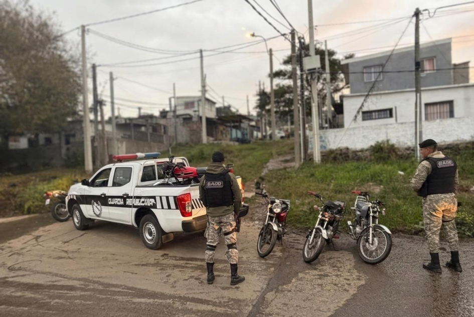 Cuatro motos incautadas personal GADO