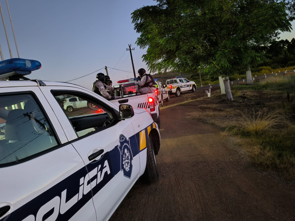 móviles policiales rubo al operativo