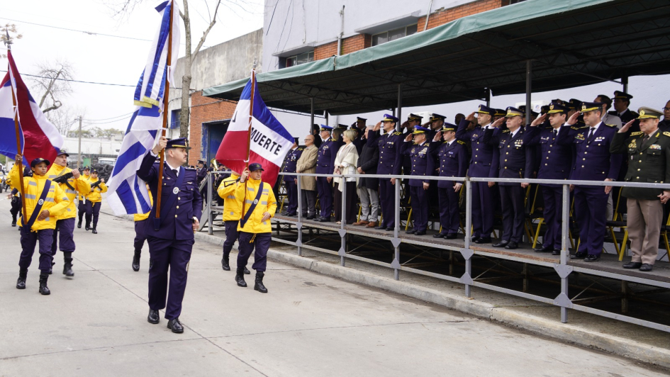 Cuerpo de Policía de Tránsito durante desfile 