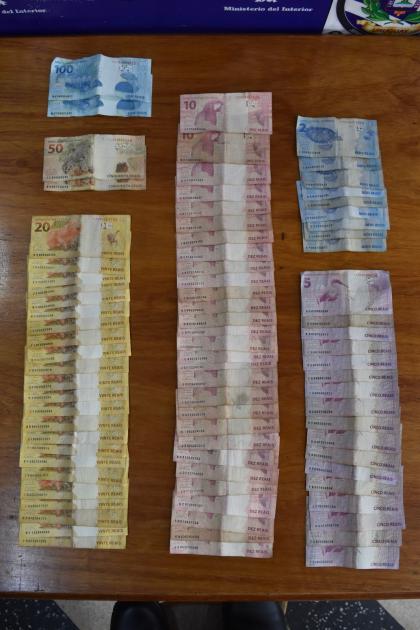 Dinero incautado Dinero incautado