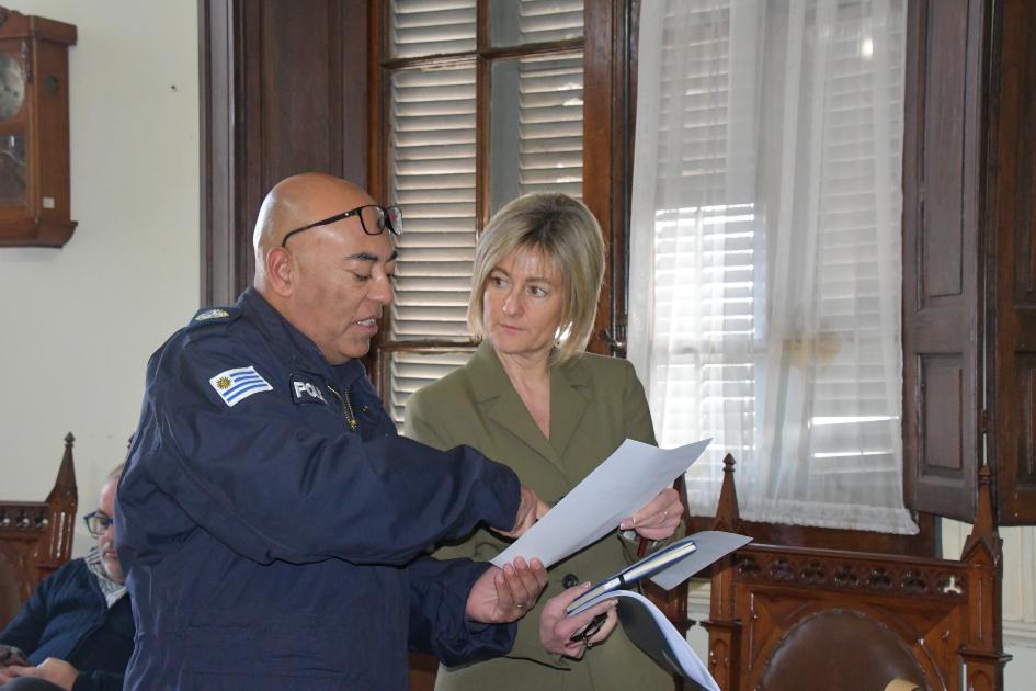Autoridades del Ministerio del Interior visitaron Soriano Autoridades del Ministerio del Interior visitaron Soriano