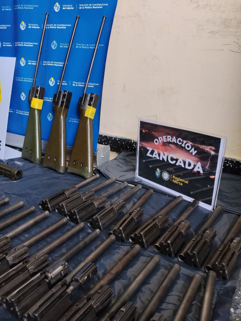 objetos incautados en la operación Zancada objetos incautados en la operación Zancada