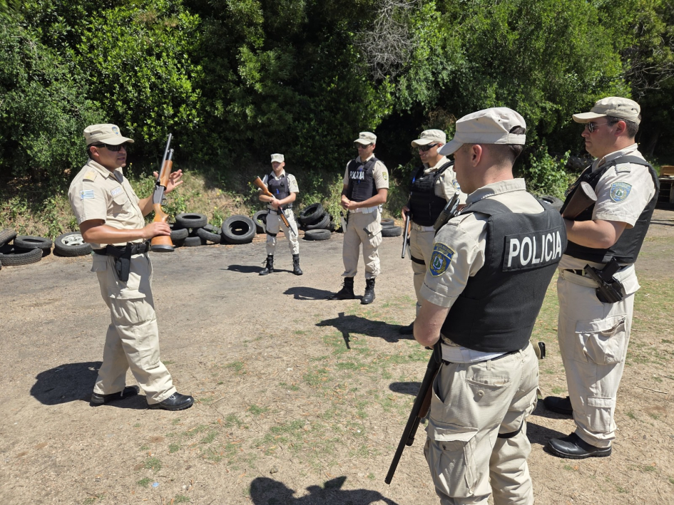 Instrucciones previas al uso de arma larga.