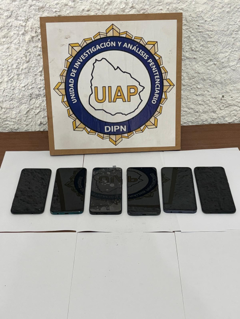celulares incautadas en termotanque 