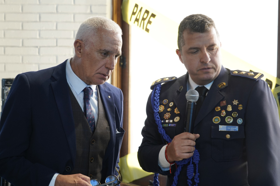 Ministro del Interior inauguró stand en Expo Prado 2025