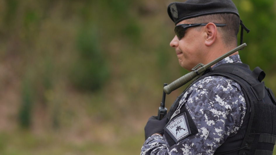 Personal de la DIGOE durante un entrenamiento Personal de la DIGOE durante un entrenamiento