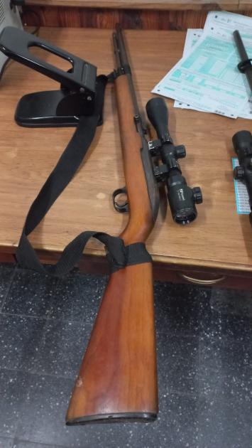 segundo rifle incautado segundo rifle incautado