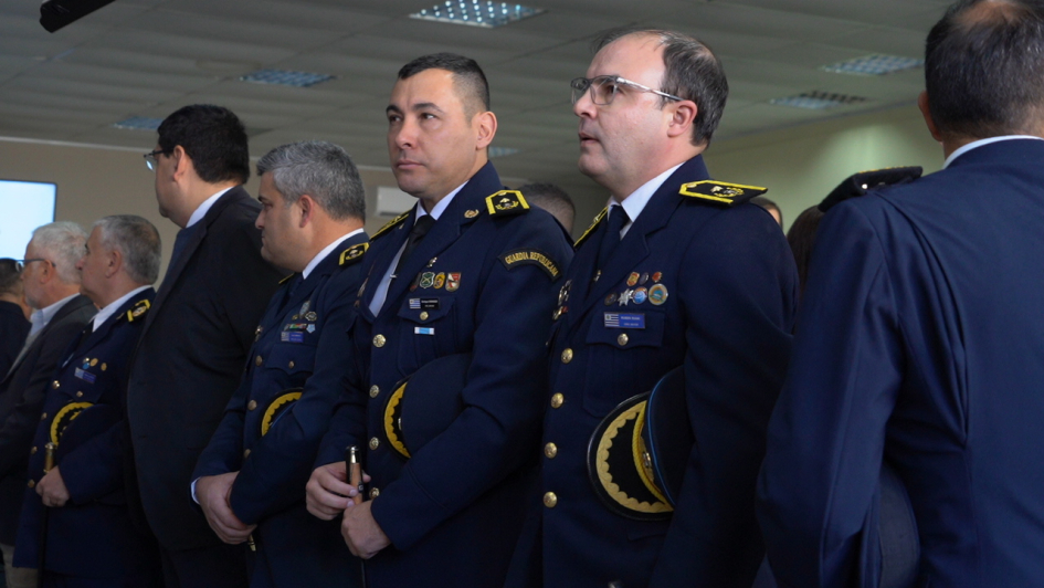 Autoriades policiales en el 7mo aniversario de la Dirección de Hechos Complejos