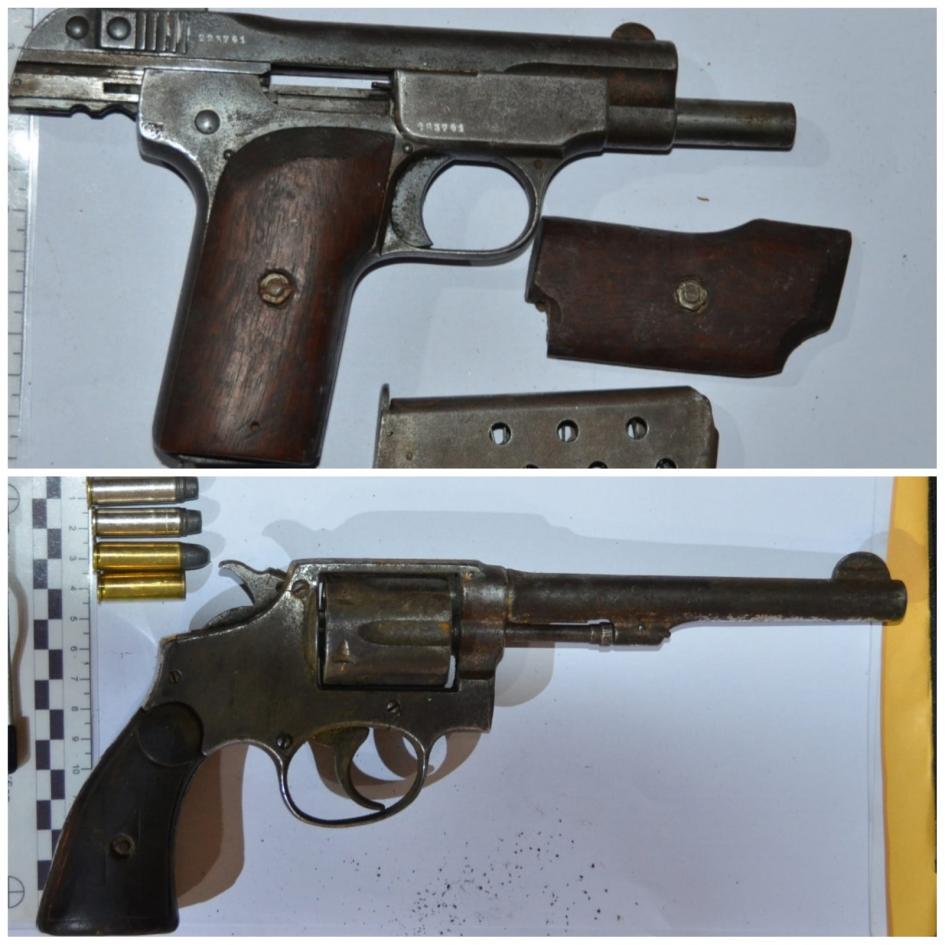 Armas incautadas en allanamientos en J.P.Varela Armas incautadas en allanamientos en J.P.Varela