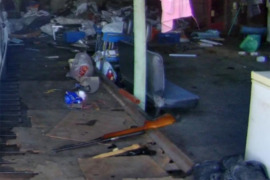 Armas incautadas. Armas incautadas.