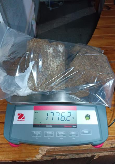 incautan de droga en Artigas droga en balanza