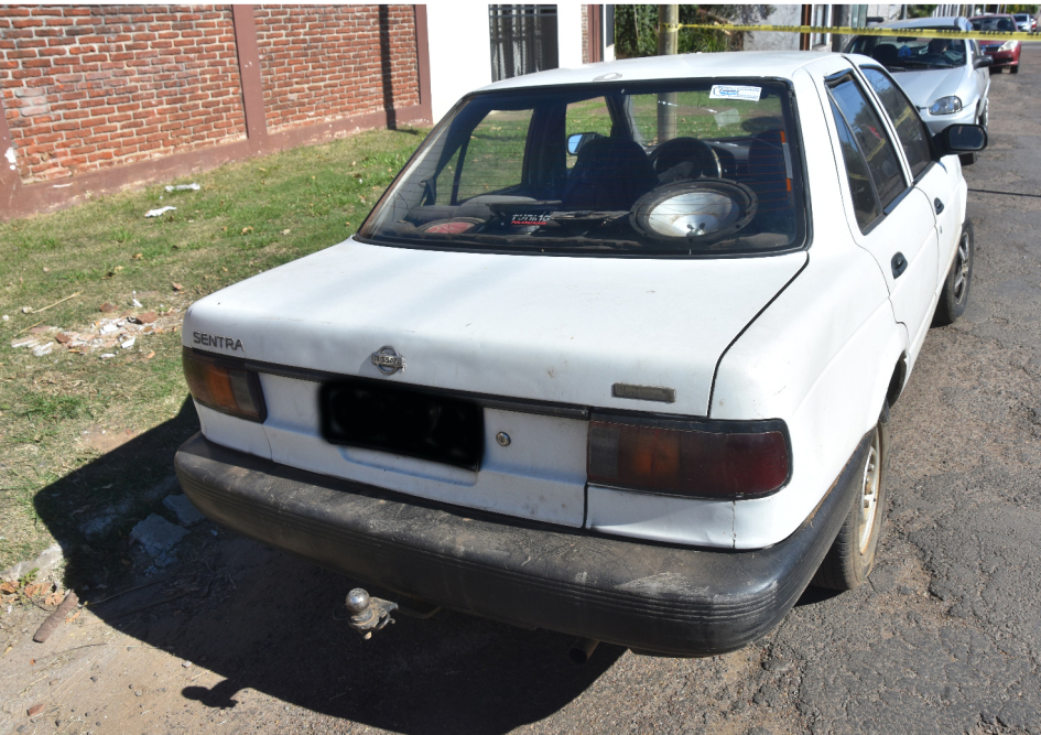 Automóvil involucrado en el siniestro