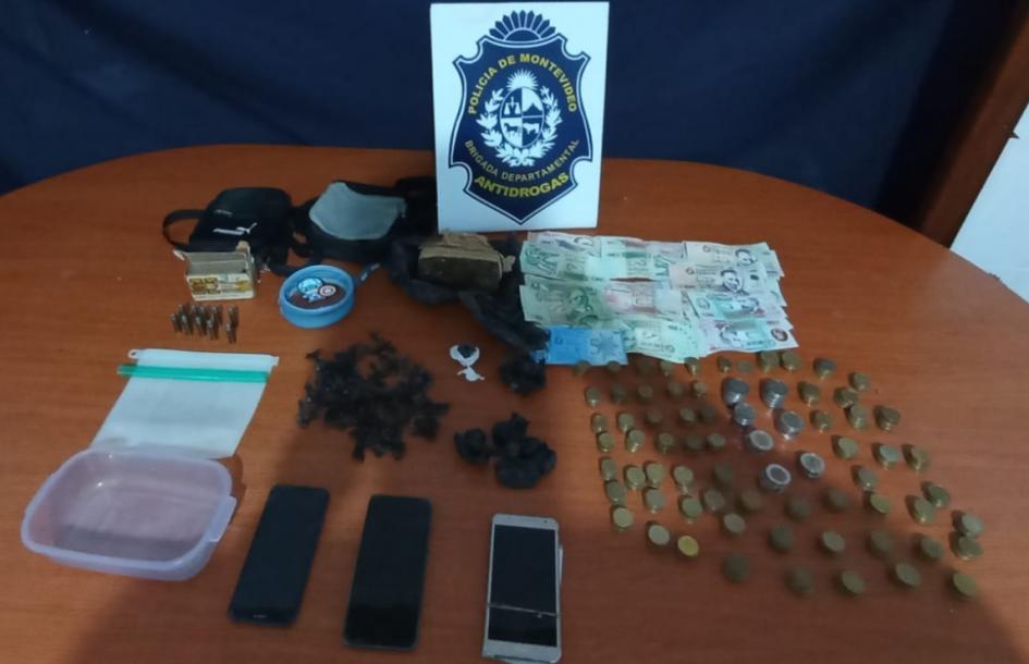 objetos incautados en allanamiento