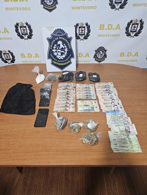 objetos incautados en el operativo