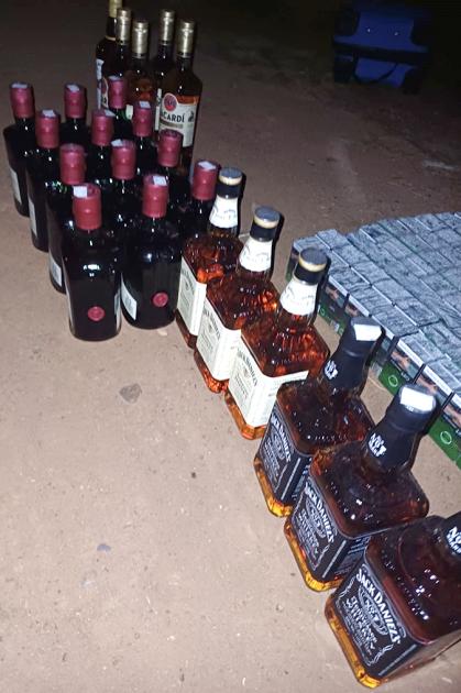 Bebidas alcohólicas incautadas. Bebidas alcohólicas incautadas.