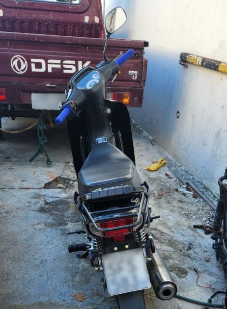 Moto incautada. Moto incautada.