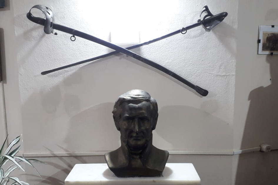 Busto del General Jose Artigas en el museo de Jefatura