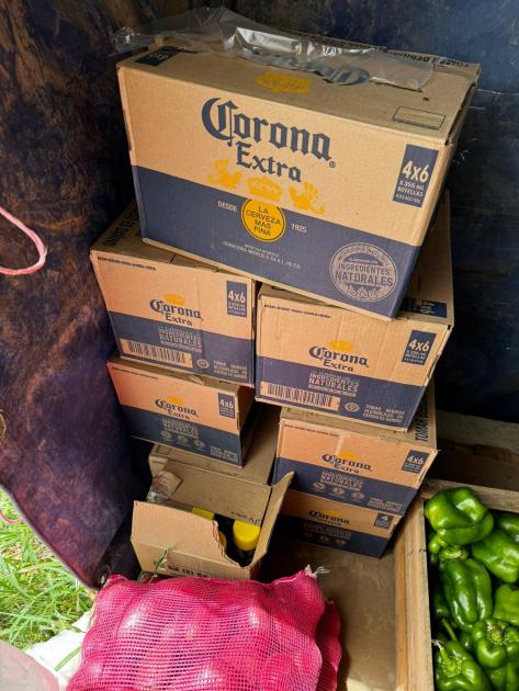 Cerveza incautada. Cerveza incautada.