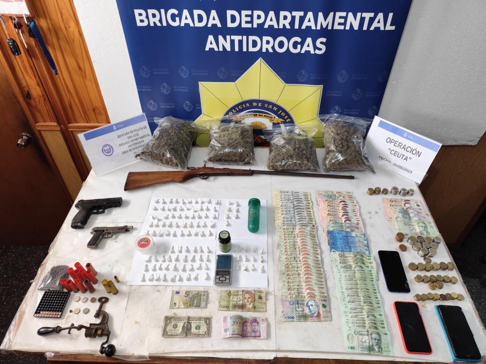 Efectos incautados por la BDA en allanamiento CP Efectos incautados por la BDA en allanamiento CP