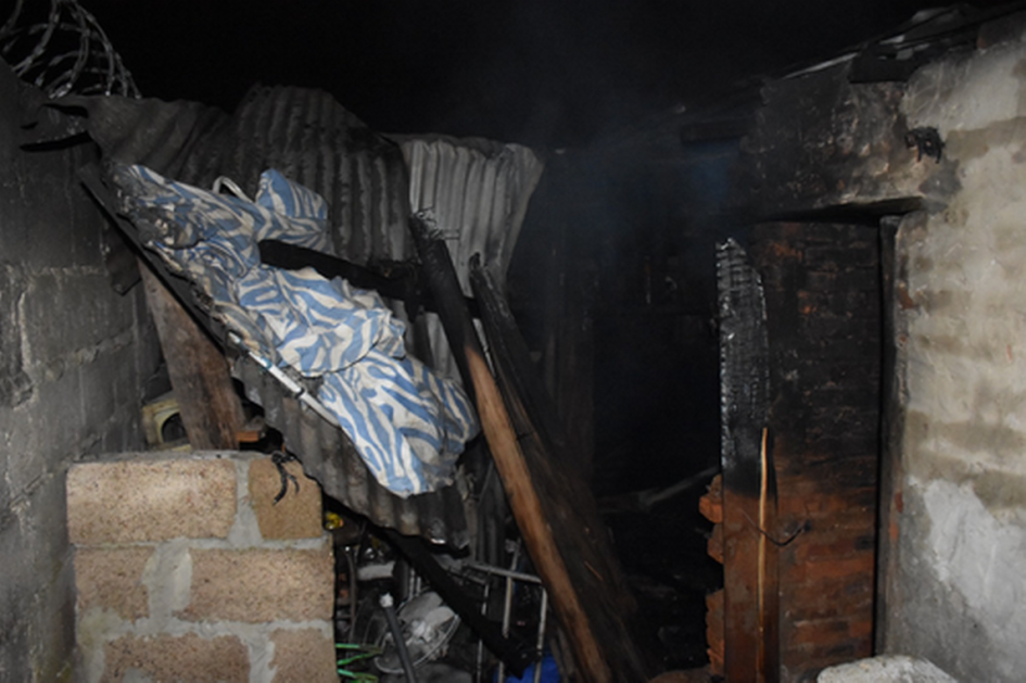 INCENDIO EN CASA DE FAMILIA
