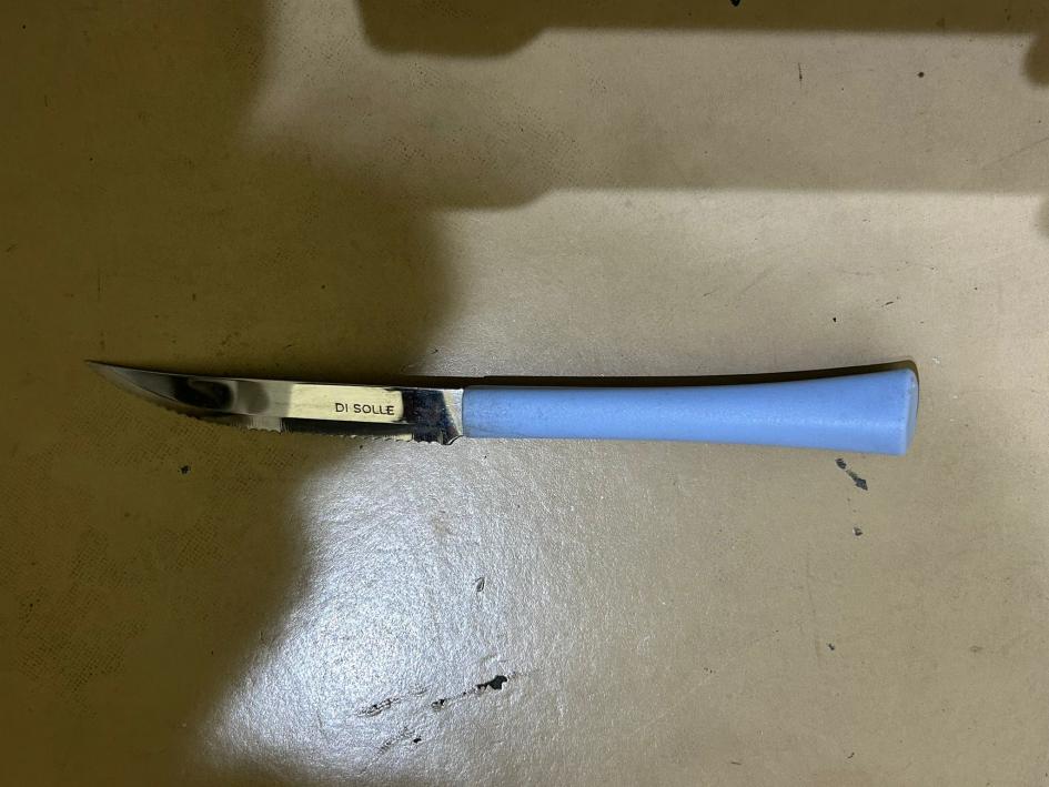 Cuchillo de mesa incautado cuchillo de mesa incautado